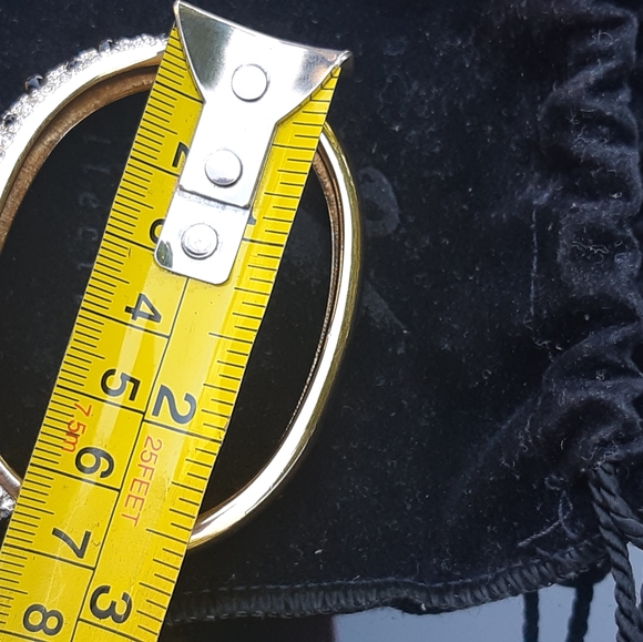 Ladies, Swarovski Crystal's Bracelet,Size Small, Gold and Silver Tone, With Blk - Picture 4 of 8